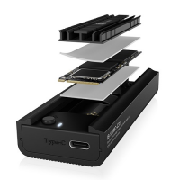 ICY BOX IB-180MC-C31 (Czarny /USB-C ) 