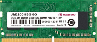 Pamięć TRANSCEND (SODIMM/DDR4/8 GB/3200MHz/1.2V/22CL<br />/SINGLE) 