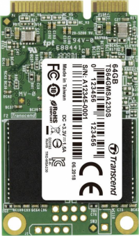 Dysk SSD TRANSCEND TS64GMSA230S (mSATA″ /64 GB ) 