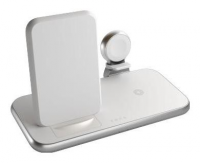 ZENS Aluminium 4w1 Stand Wireless Charger - bezprzewodowa stacja ładująca do trzech urządzeń (45W), z możliwością ładowanie czwa 