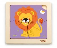 Viga 51316 Puzzle na podkładce - Lew 