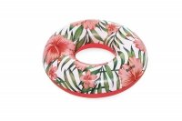 Bestway 36237 KOŁO DO PŁYWANIA KWIATY 119cm RÓŻOWE 