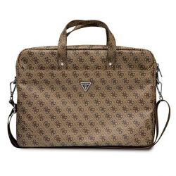 Torba na laptopa GUESS Saffiano 4G Traingle Logo (maks.16/Brązowy)