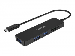UNITEK Hub USB-C 3 x USB 3.1 Gen 1 SD microSD H1108B