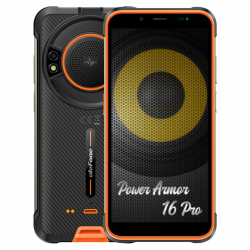 Smartphone ULEFONE Power Armor 16 Pro 4/64 GB Pomarańczowy 64 GB Czarno-pomarańczowy UF-PA16P/OE