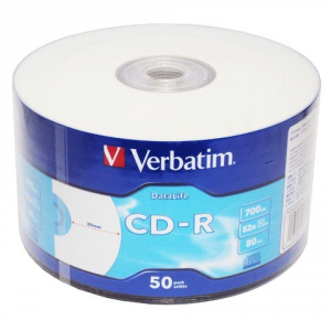 CD-R VERBATIM 700 MB 52x Cake Box 50  szt.