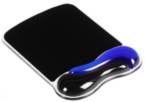 Podkładka pod mysz Crystal Mouse Pad Wave - żelowa, niebiesko-czarna