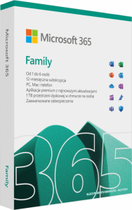 Microsoft 365 Family PL P10 1Y 6Users Win/Mac Medialess Box 6GQ-01940