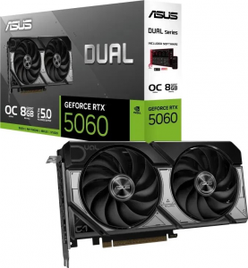 Karta graficzna ASUS Dual GeForce RTX 5060 OC 8GB GDDR7 DLSS4 (90YV0N12-M0NA00)