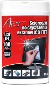 ART AS-01 Ściereczki do czyszczenia ekranów LCD/TFT 100SZT