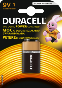 Baterie DURACELL Alkaliczna 9V 1 szt. Basic 6LR61/9V