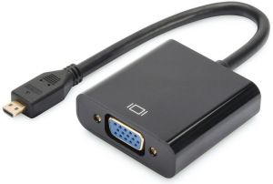 Adapter DIGITUS DA-70460 micro HDMI + audio 3.5 mm - VGA