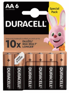 Baterie DURACELL Alkaliczna AA 6 szt. Dyracell Basic AA/LR6 blister 6szt