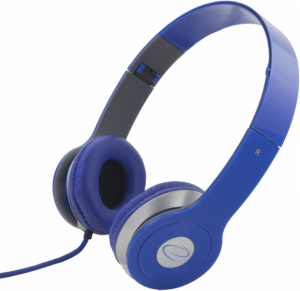 Słuchawki nauszne ESPERANZA TECHNO (3m /3.5 mm wtyk/Niebieski)