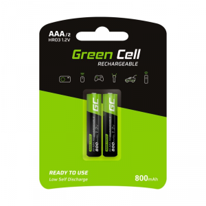 Baterie GREEN CELL NiMH AAA 800mAh 2 szt. GR08