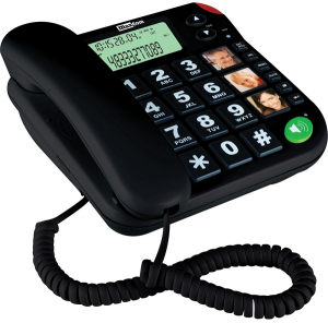 Telefon przewodowy MAXCOM KXT 480 Czarny