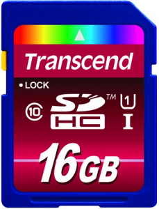 Karta pamięci TRANSCEND 16 GB Etui