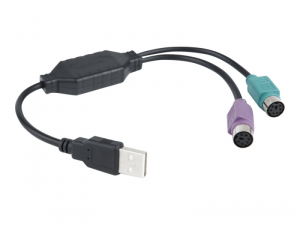 Adapter GEMBIRD UAPS12-BK USB - 2x PS/2