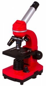 Mikroskop Bresser Junior Biolux SEL 40–1600x, czerwony