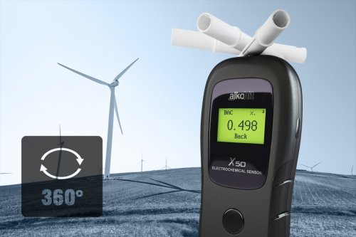 Alkomat Alkohit X50 w skrzyneczce aluminiowej