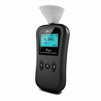 Alkomat Alkohit X60 w skrzyneczce aluminiowej