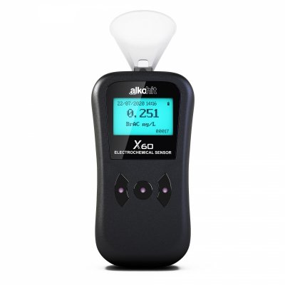Alkomat Alkohit X60 w skrzyneczce plastikowej