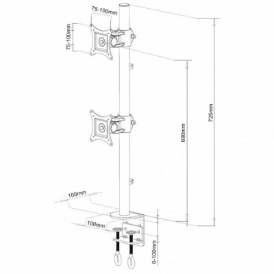 Uchwyt 020690 (13 - 27&quot;)