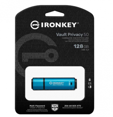 Pendrive KINGSTON IKVP50/128GB (128 GB /Niebieski )