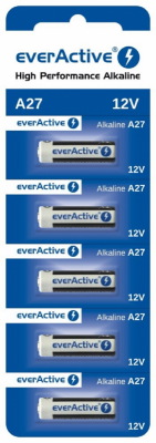 Baterie EVERACTIVE Alkaliczna A27 25mAh Blister 27A5BL