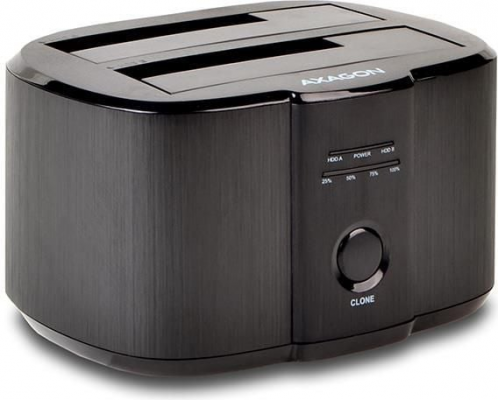 Stacja dokująca do dysków AXAGON USB 3.2 Gen 1 - 2x SATA 6G 2.5&quot;/3.5&quot; SSD/HDD CLONE DUAL ADSA-ST