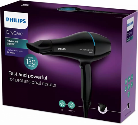 Suszarka do włosów PHILIPS BHD272/00 (2100W /Czarny )