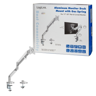 Uchwyt biurkowy LogiLink na monitor BP0086 (17 - 32&quot;)