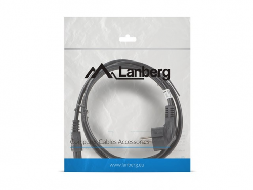 Kabel zasilający LANBERG Schuko - IEC320 C5 1.8m. CA-C5CA-11CC-0018-BK