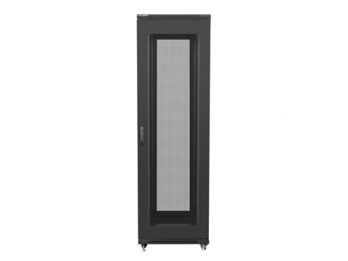SZAFA INSTALACYJNA RACK STOJĄCA 19&quot; 42U 600X600 CZARNA DRZWI PERFOROWANE LCD LANBERG (FLAT PACK) V2