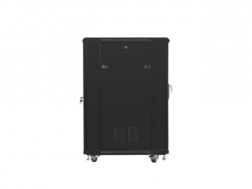 SZAFA INSTALACYJNA RACK STOJĄCA 19&quot; 22U 600X800 CZARNA DRZWI PERFOROWANE LANBERG (FLAT PACK)