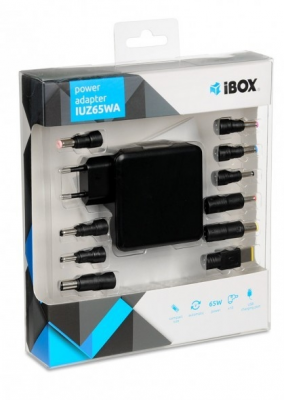 IUZ65WA Zasilacz sieciowy IBOX 65W  1-pin 20.5V