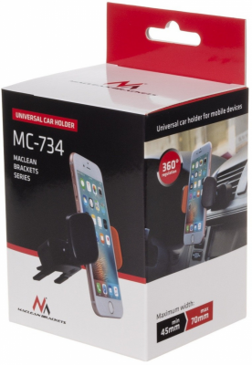 Samochodowy uchwyt do telefonu MC-734 na kratkę lub CD slot