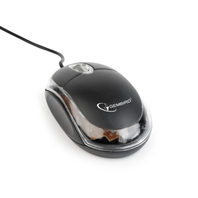 Mysz Przewodowa GEMBIRD MUS-U-01-BKT Czarna MUS-U-01-BKT