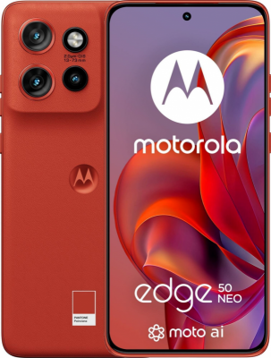 Smartphone MOTOROLA Edge 50 Neo 5G 8/256 GB Czerwony 256 GB Czerwony PB310045RO
