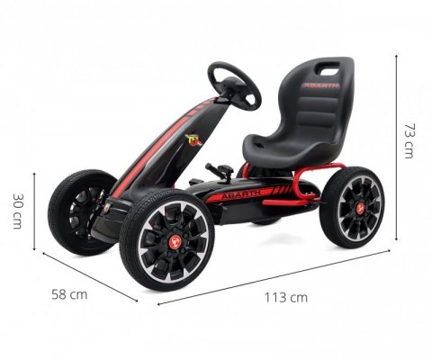 Gokart na pedały Abarth Black