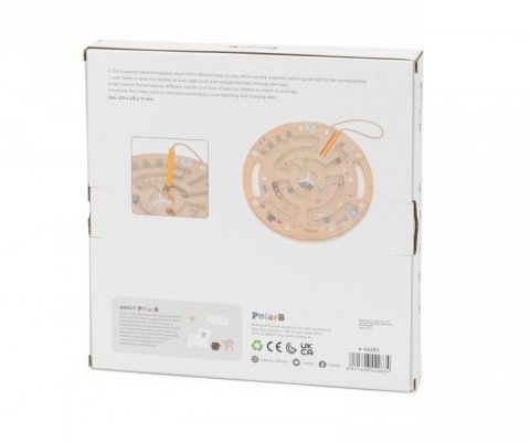 Viga 44283 PolarB Drewniany Labirynt Magnetyczny – Gra Zręcznościowa