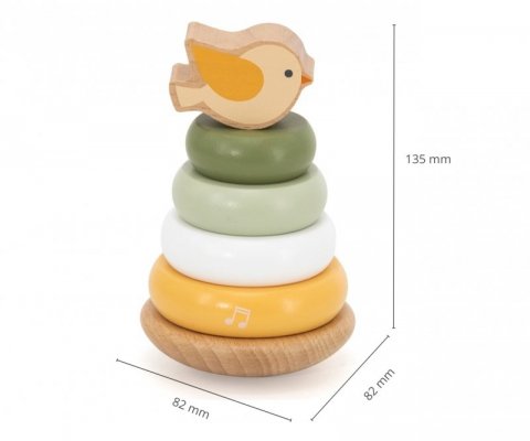 Viga 44298 PolarB Drewniana wieża do układania – Ptaszek