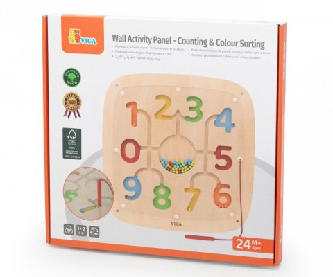 Viga 44811FSC Tablica edukacyjna - magnetyczna zabawa z liczbami