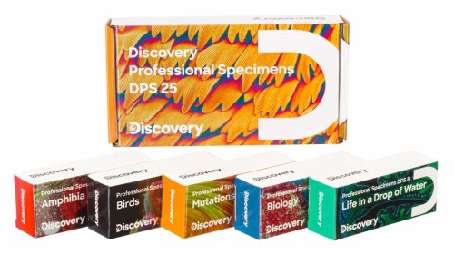 Zestaw mikropreparatów Levenhuk Discovery Prof DPS 25. „Biologia, ptaki itp.”