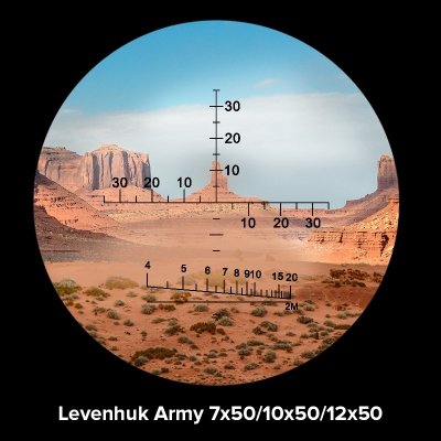 Lornetka Levenhuk Army 7x50 z celownikiem