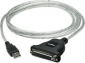 Adapter MANHATTAN USB - DB25 336581 USB - DB25 (wtyk-gniazdo) 