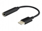 SAVIO AK-35/B 0.12m /s1x USB Typu C 1x MiniJack 3.5 mm (gniazdo) 