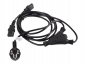 Kabel zasilający LANBERG 2x IEC C13 1.8m. CA-C13C-13CC-0018-BK 