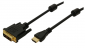 LOGILINK HDMI - DVI-D 2m /s1x HDMI (wtyk) 1x DVI-D (wtyk) 