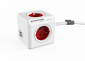 Listwa zasilająca ALLOCACOC PowerCube Extended 2402RD Extended USB 1,5M RED 2402 RD 